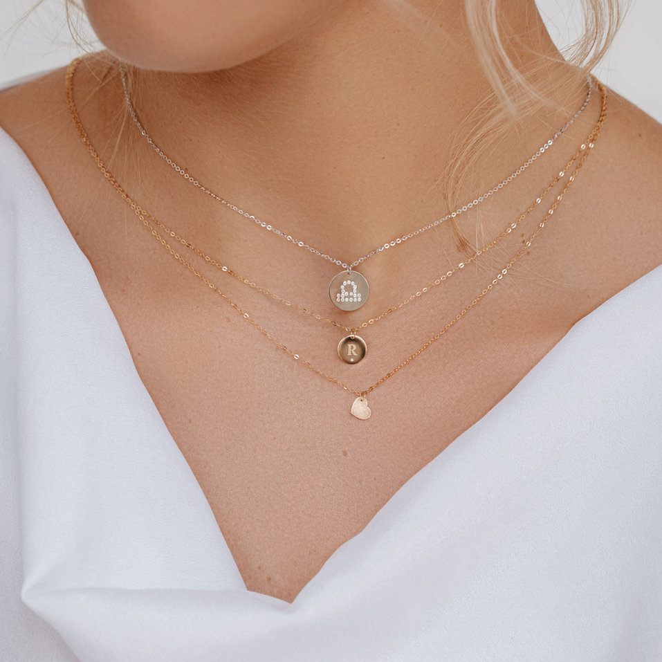 Náhrdelník s diamantom Little Coins R