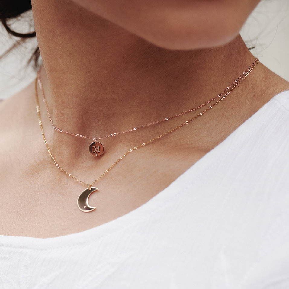 Náhrdelník s diamantom Little Coins X