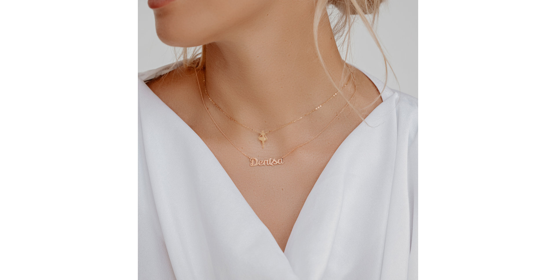 Náhrdelník s diamantom Ballet Girl