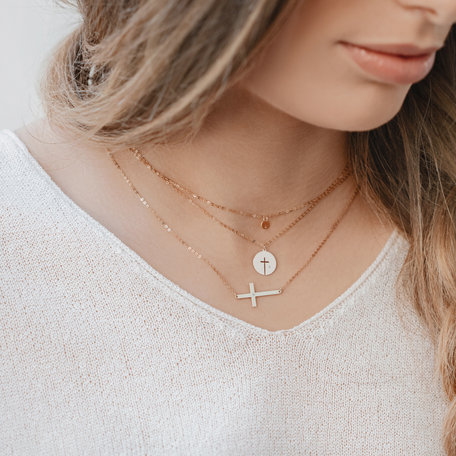 Náhrdelník s diamantom Love Circle