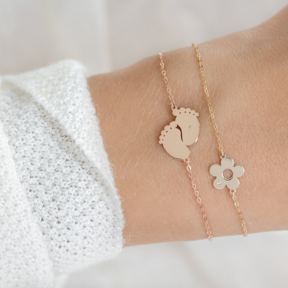 Náramok s diamantom Flower