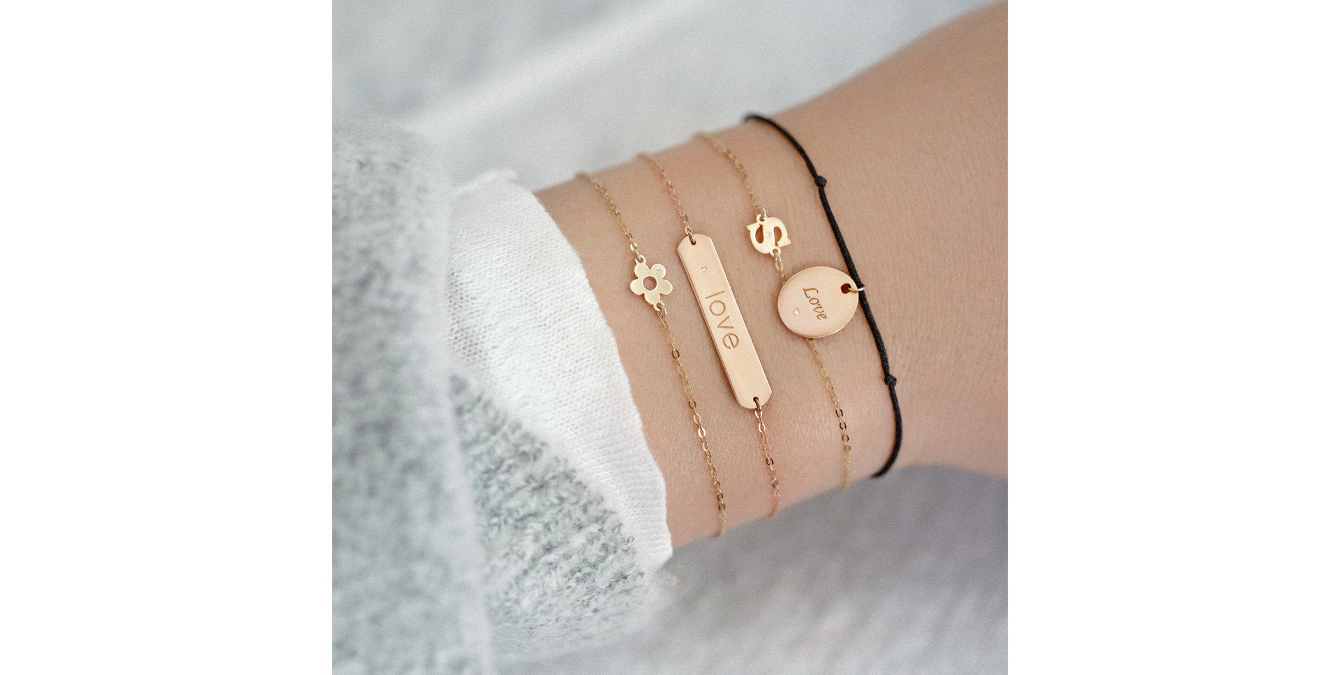 Náramok s diamantom Diamond Flower