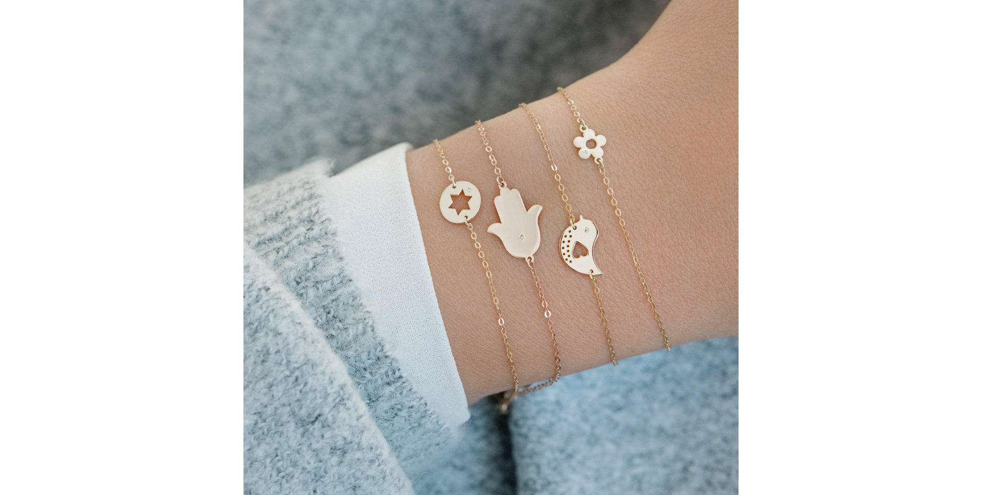 Náramok s diamantom Diamond Flower