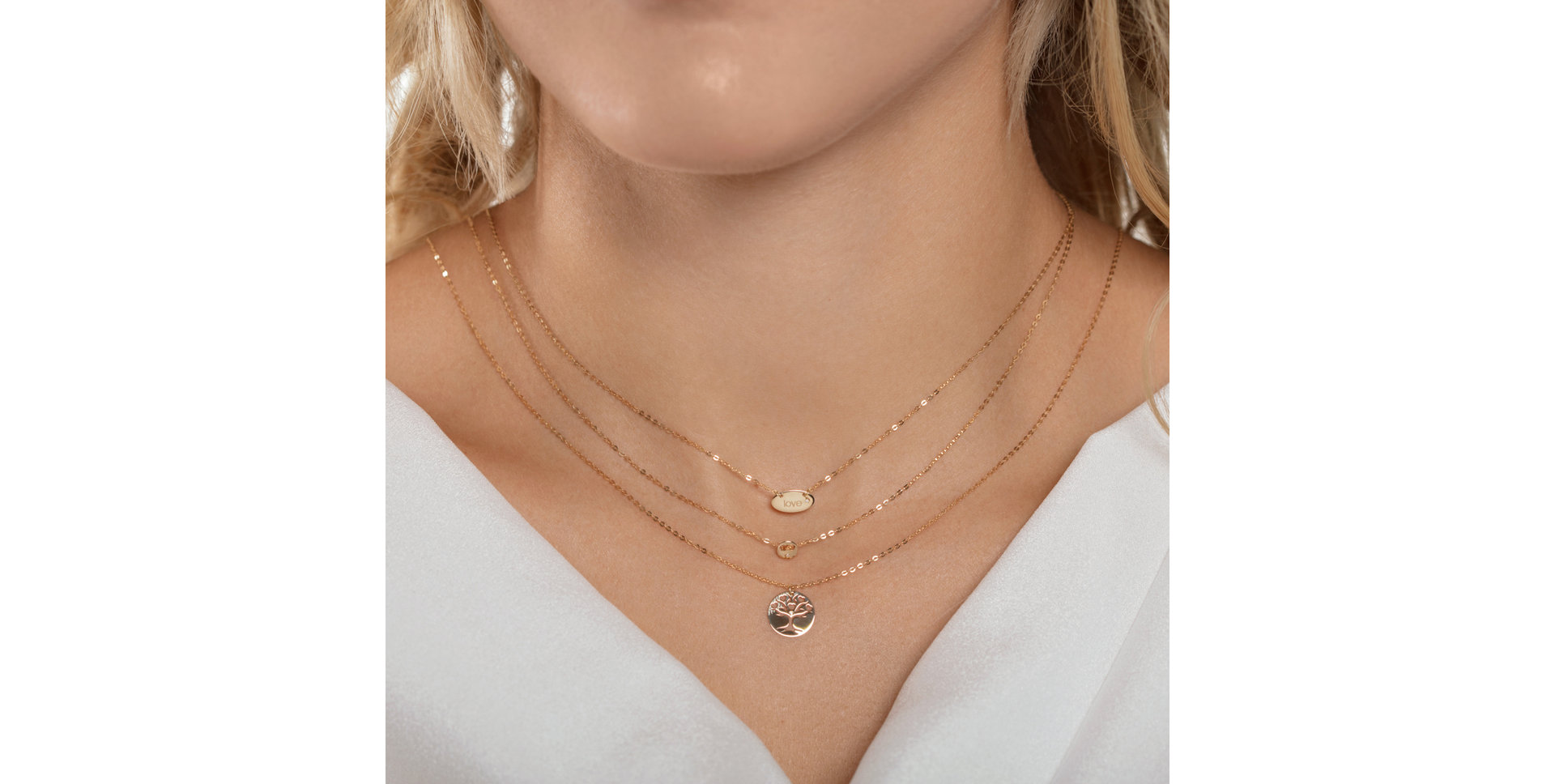 Náhrdelník s diamantom Tree of Life