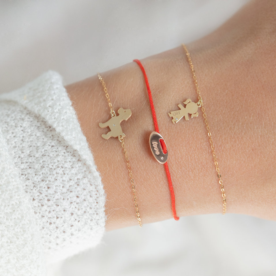 Náramok s diamantom Puppy