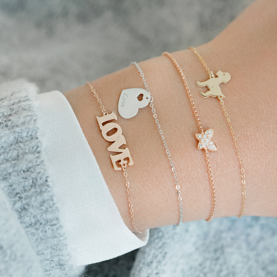 Náramok s diamantom Puppy