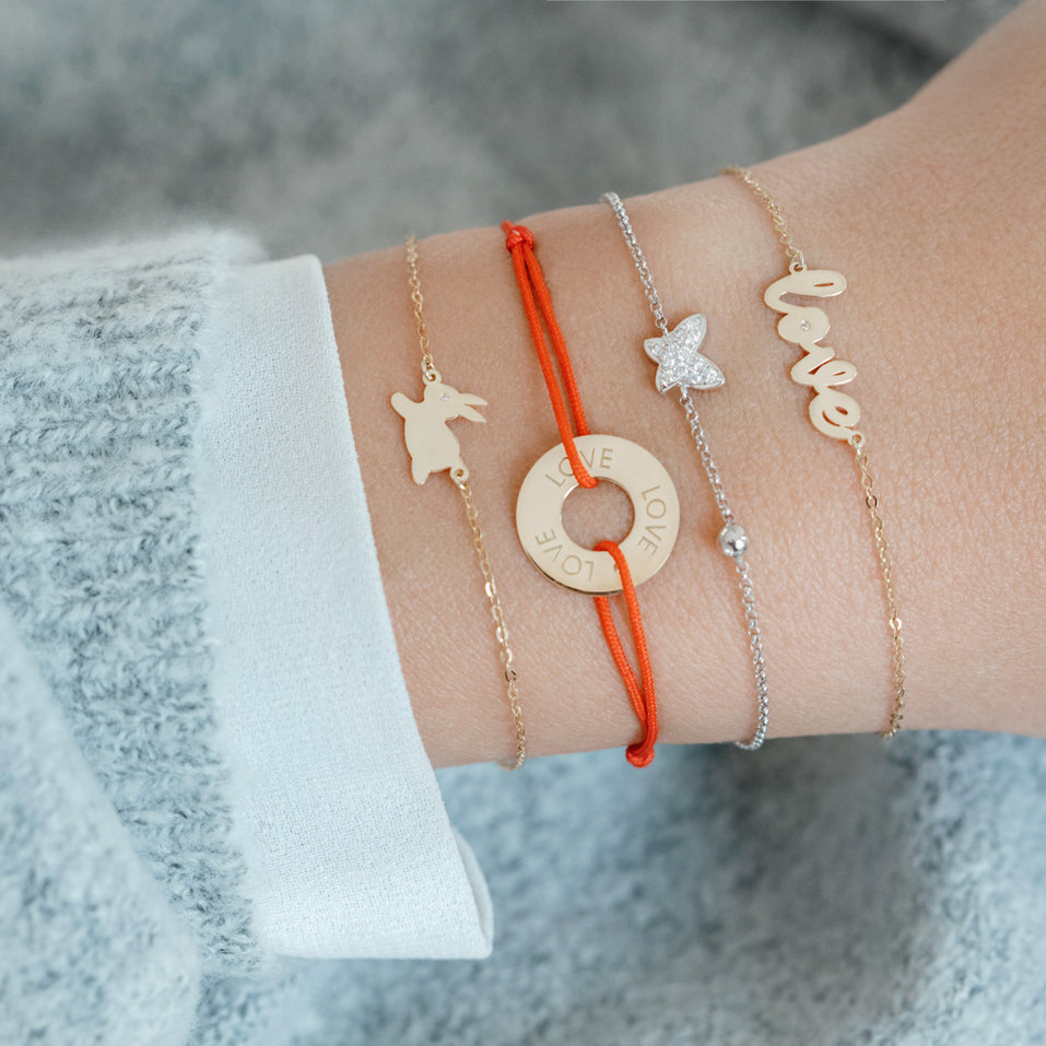 Náramok s diamantom Bunny