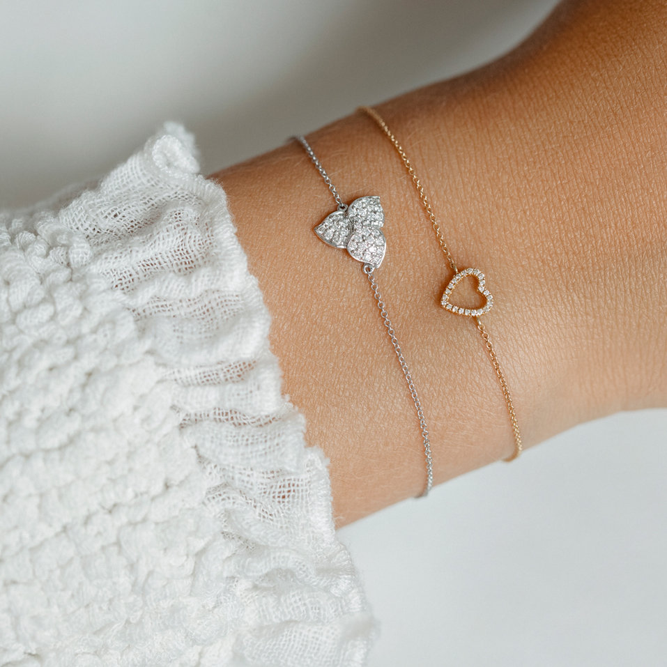 Náramok s diamantmi Shiny Petals