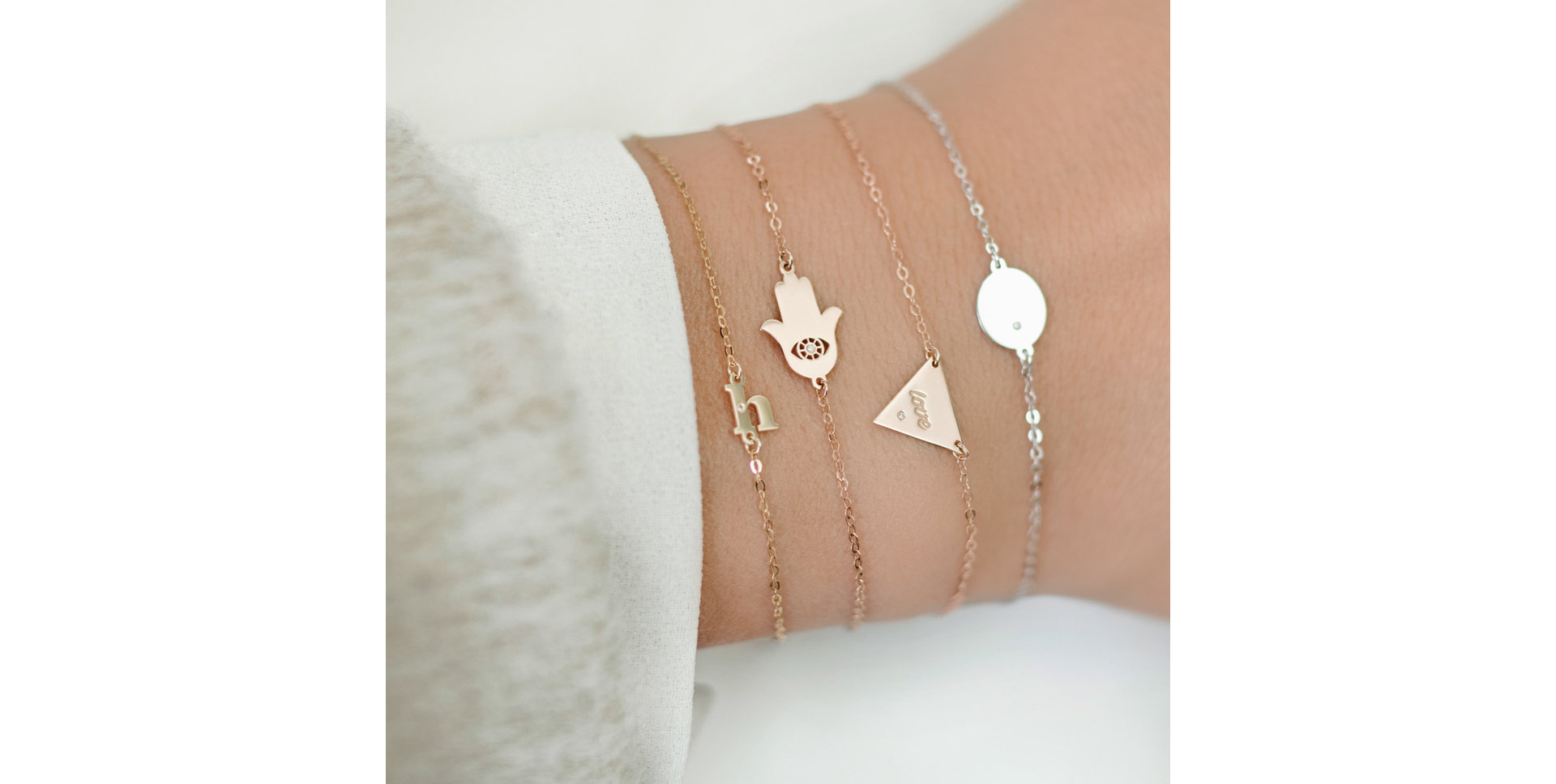 Náramok s diamantom Classic Little F