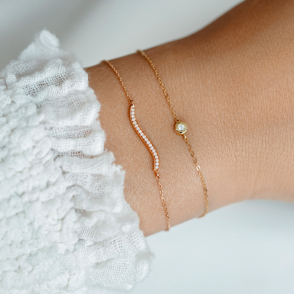 Náramok s diamantmi Wave