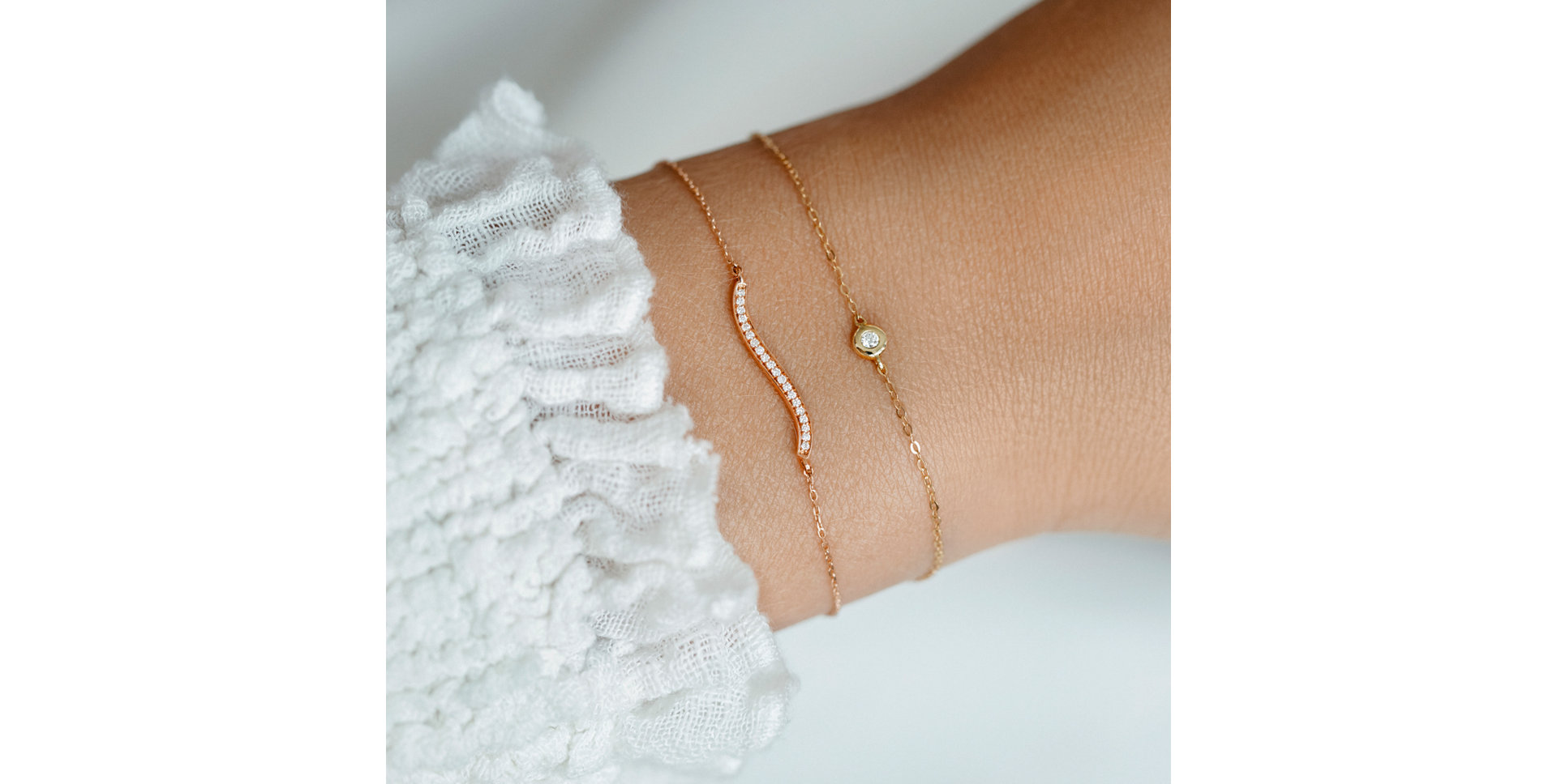 Náramok s diamantmi Wave