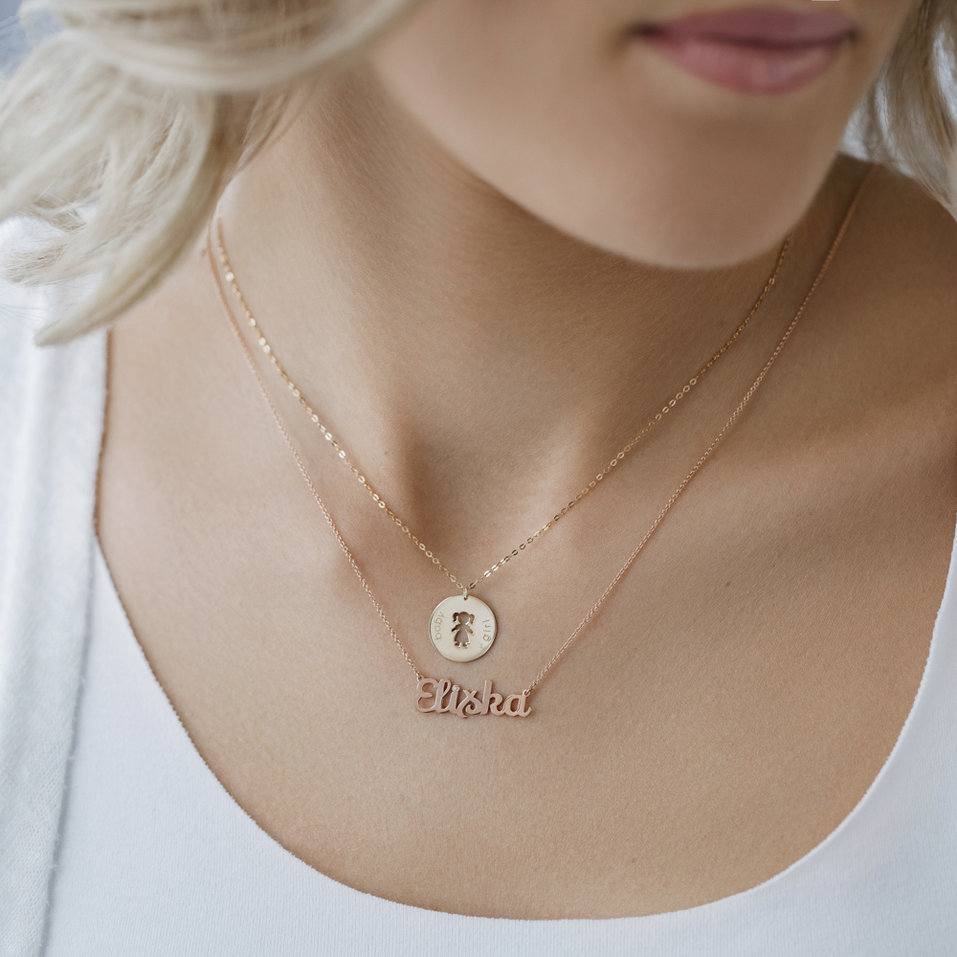 Náhrdelník s diamantom Baby Girl