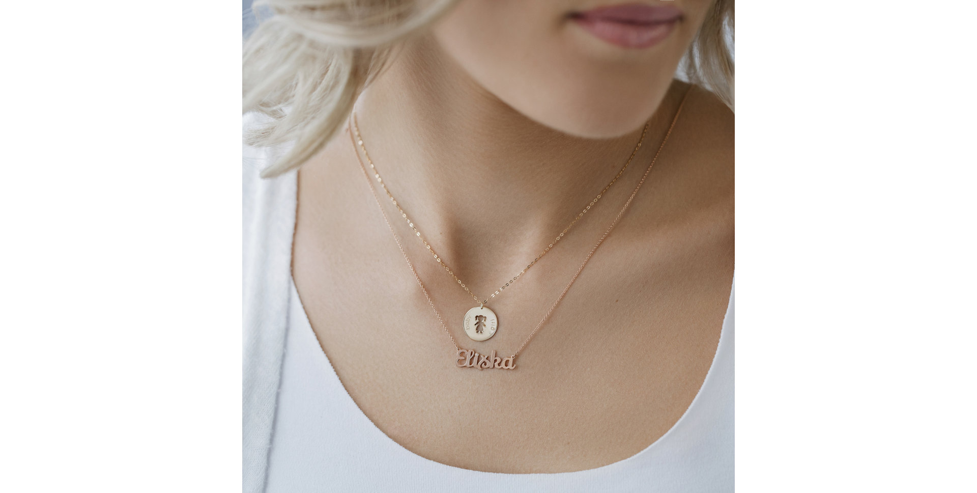 Náhrdelník s diamantom Baby Girl