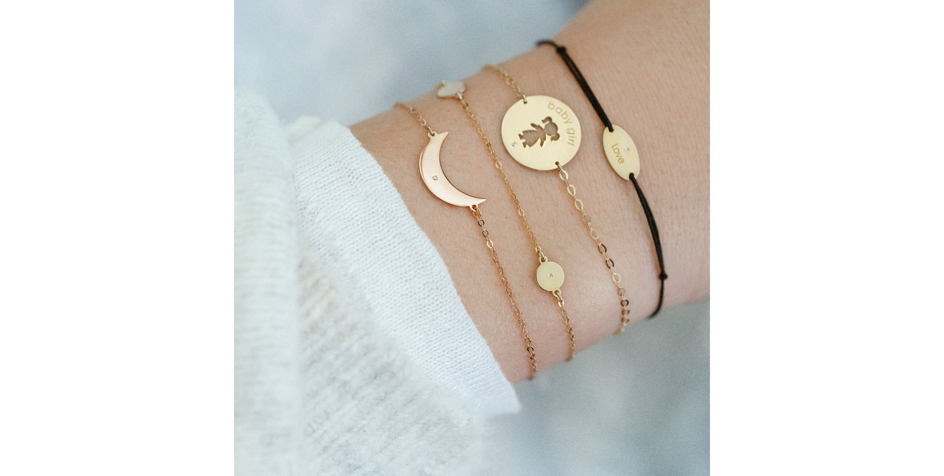 Náramok s diamantom Baby Girl