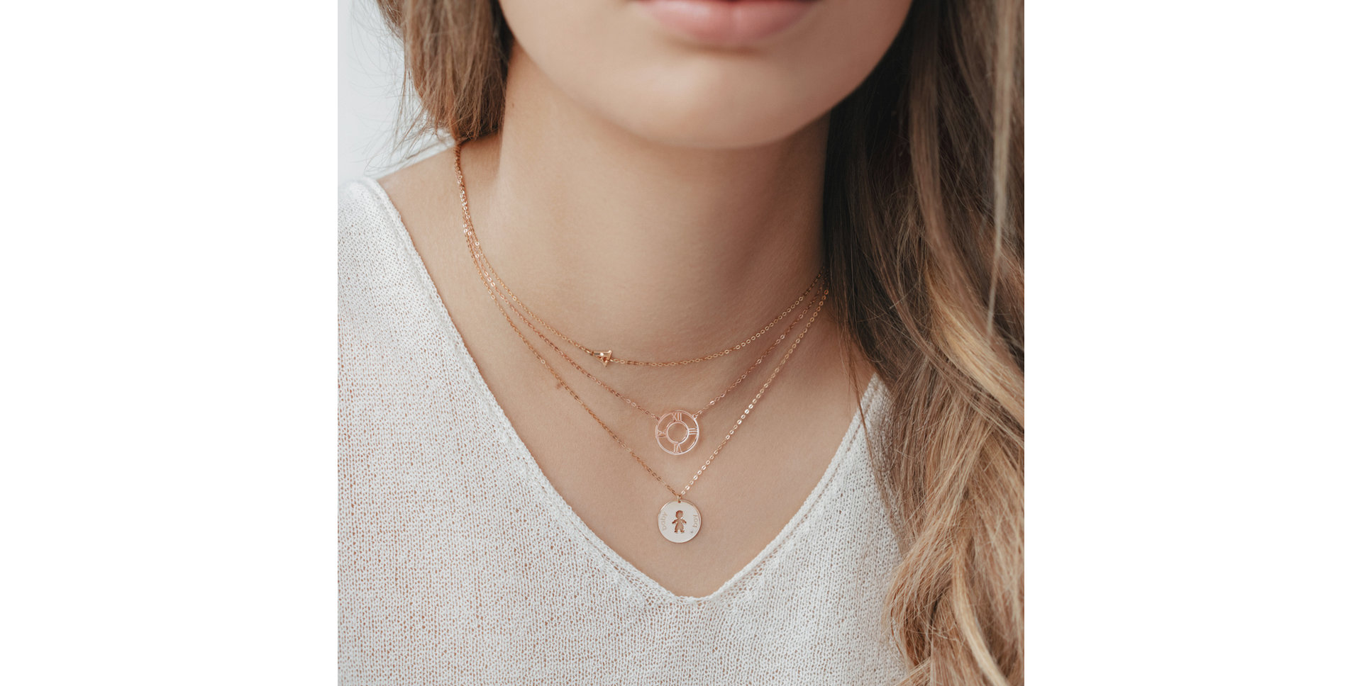 Náhrdelník s diamantom Baby Boy