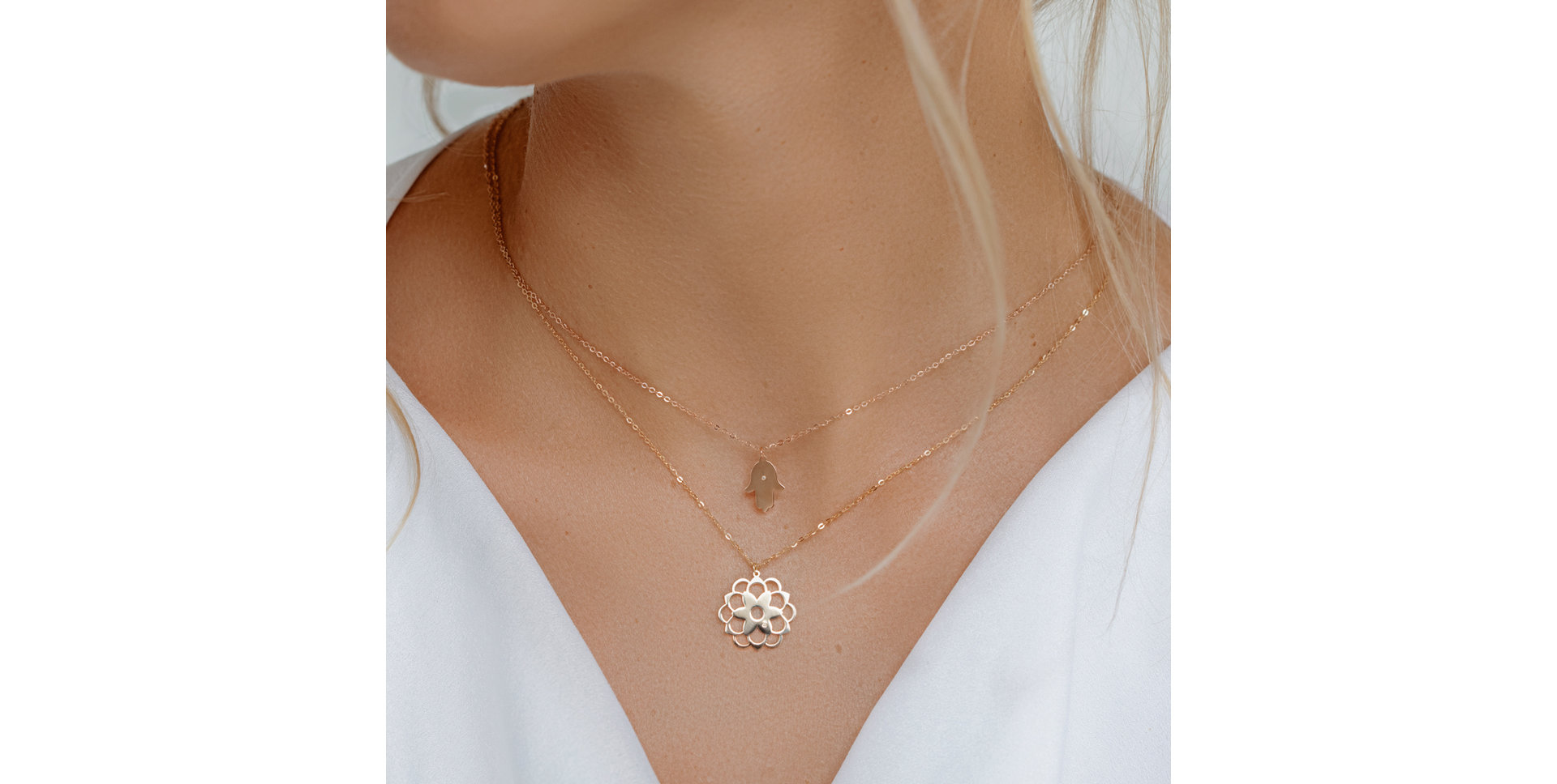 Náhrdelník s diamantom Blossom