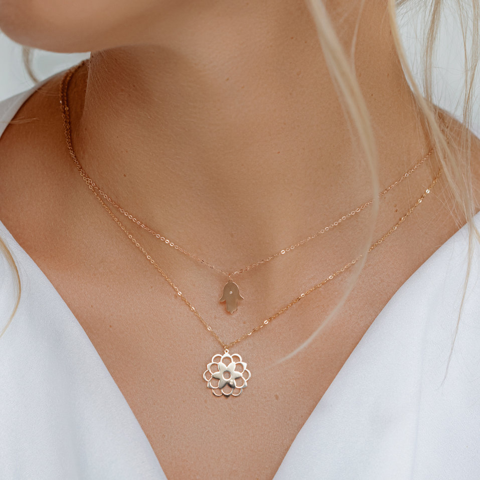 Náhrdelník s diamantom Blossom