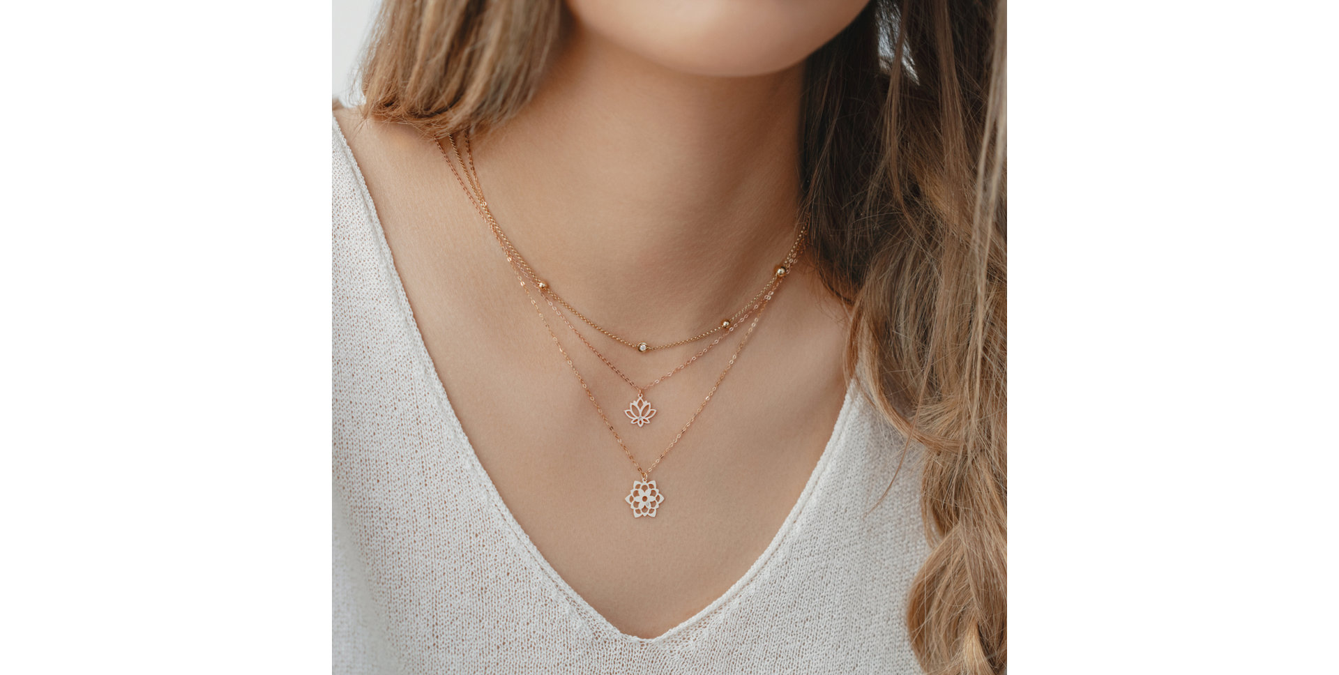 Náhrdelník s diamantom Blossom