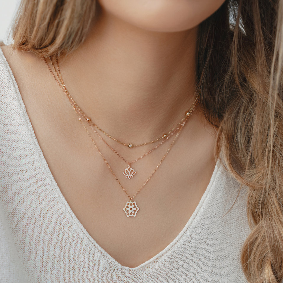 Náhrdelník s diamantom Blossom
