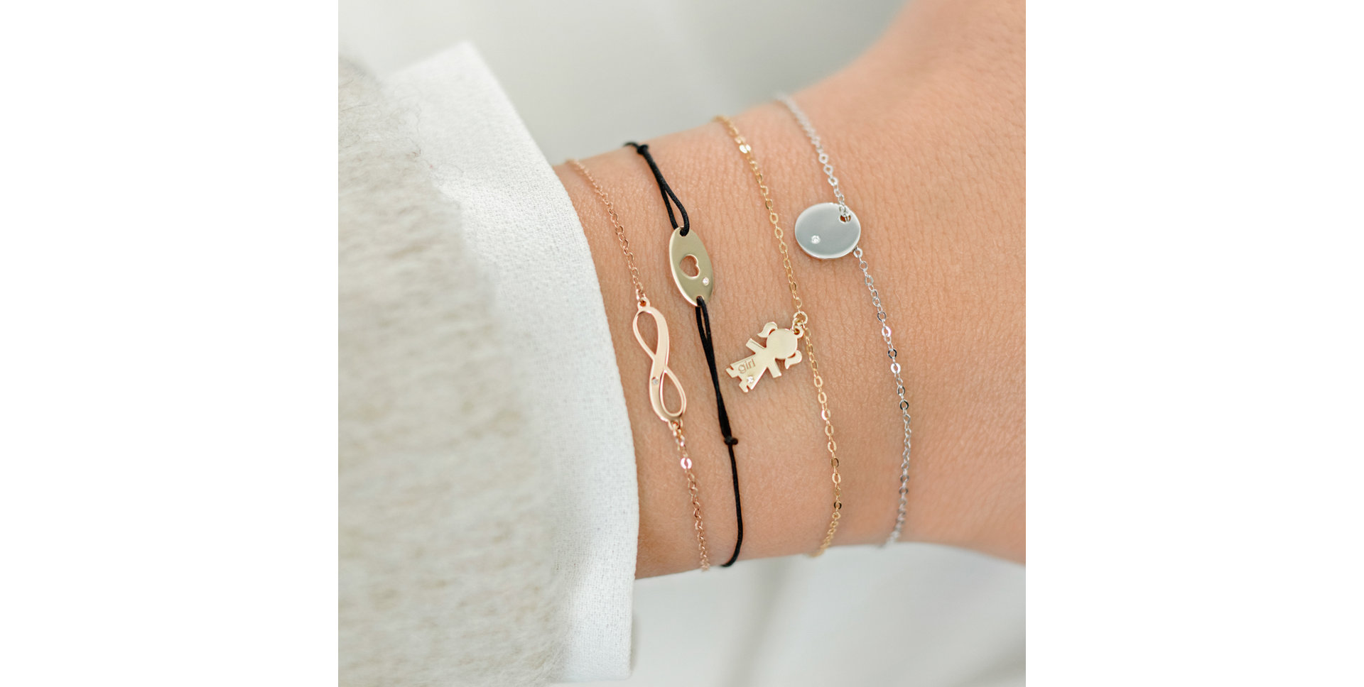 Náramok s diamantom Girl