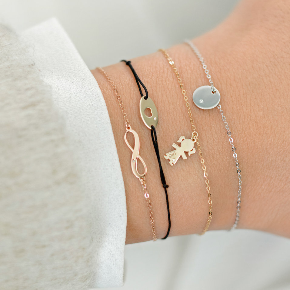 Náramok s diamantom Girl