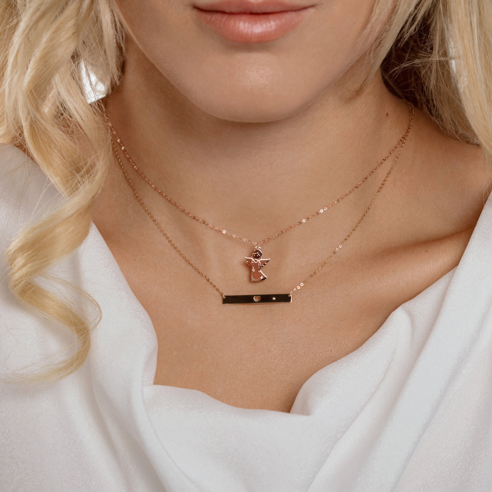 Náhrdelník s diamantom Little Angel