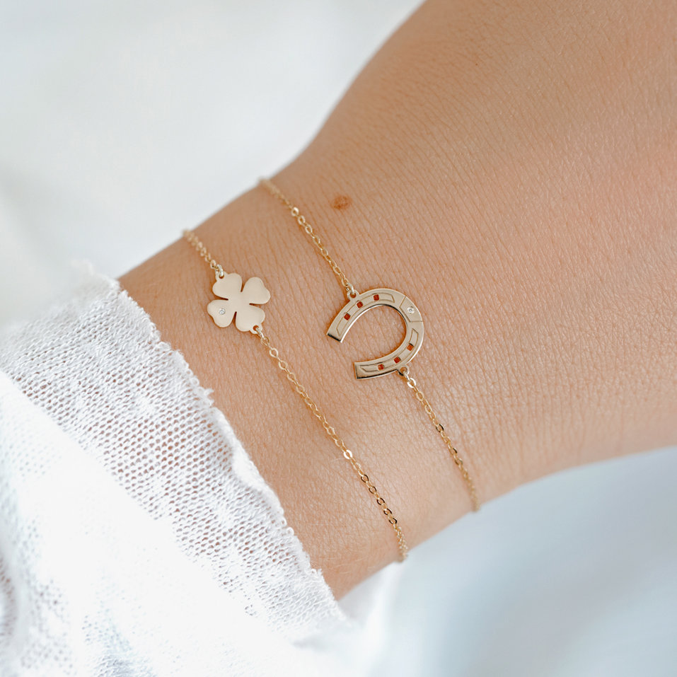 Náramok s diamantom Horseshoe