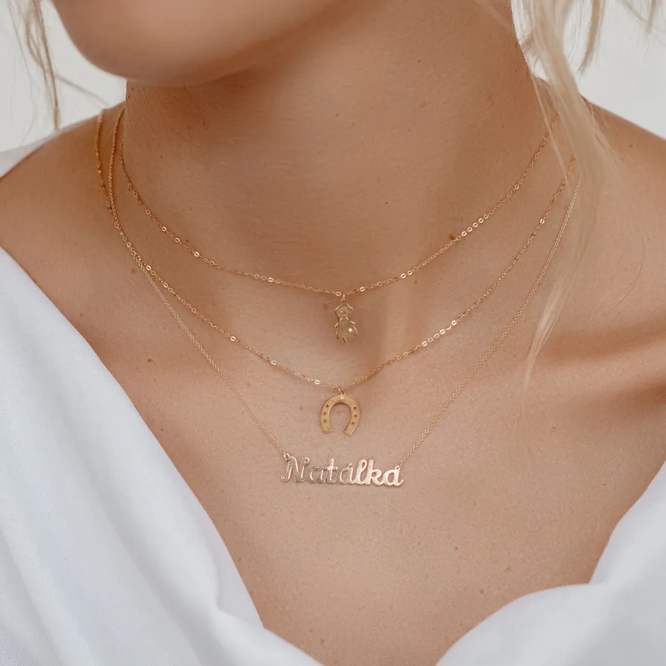 Náhrdelník s diamantom Horseshoe