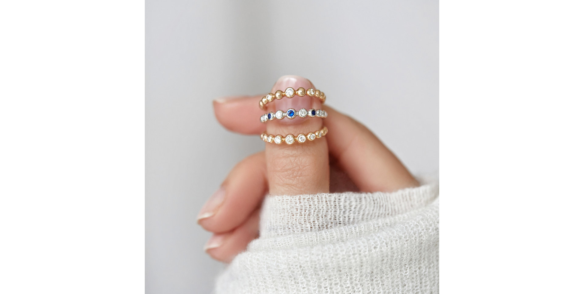 Prsteň s diamantmi Shiny Dots