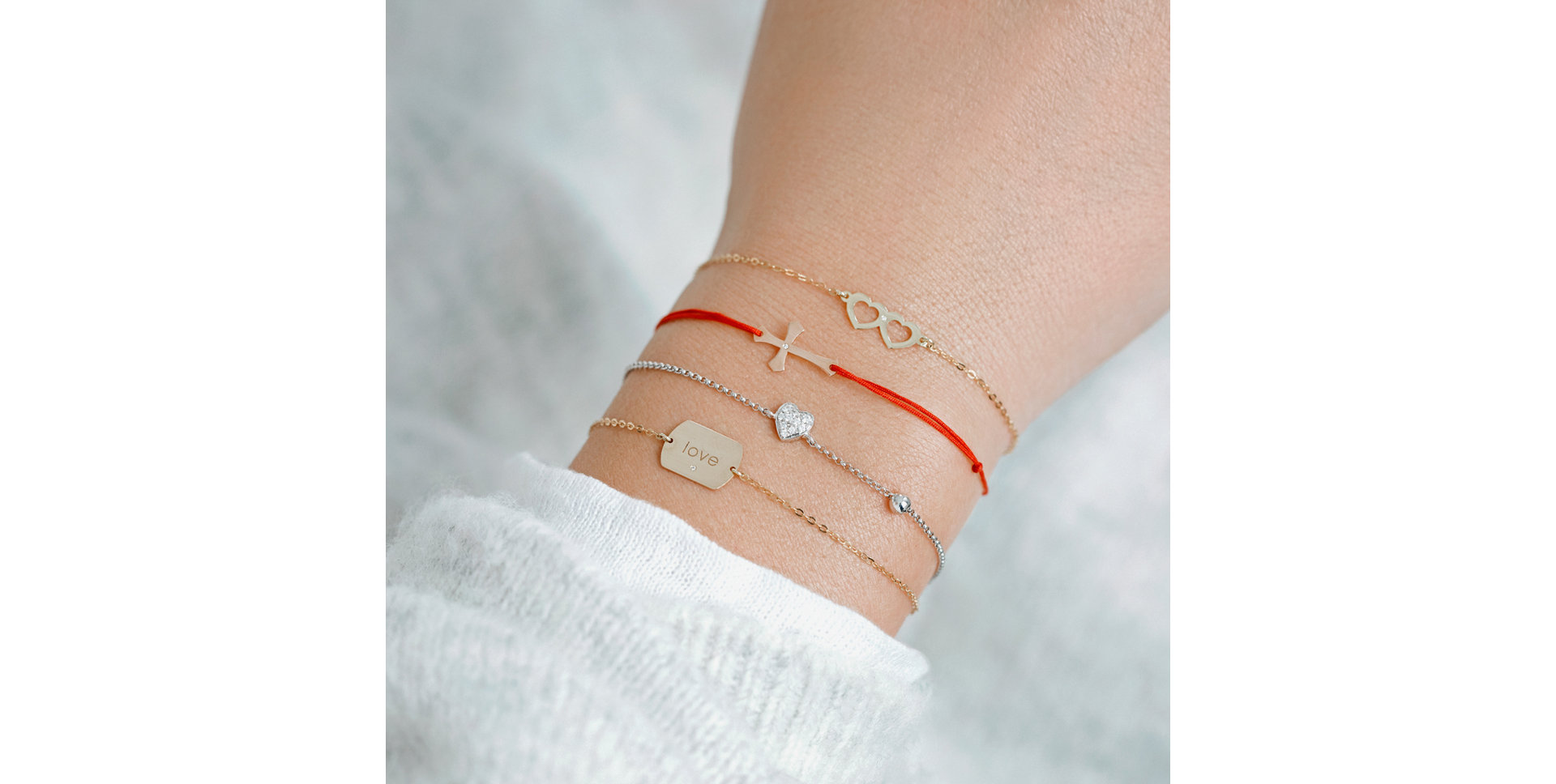 Náramok s čiernymi diamantmi My Heart