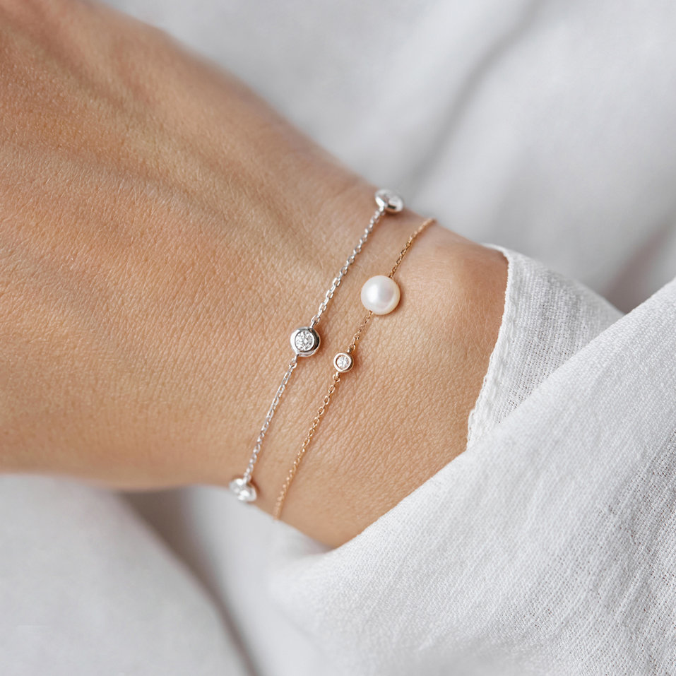 Náramok s diamantmi Sparkling Dots