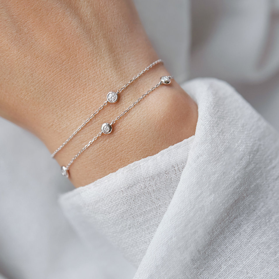 Náramok s diamantom Sparkling Dots