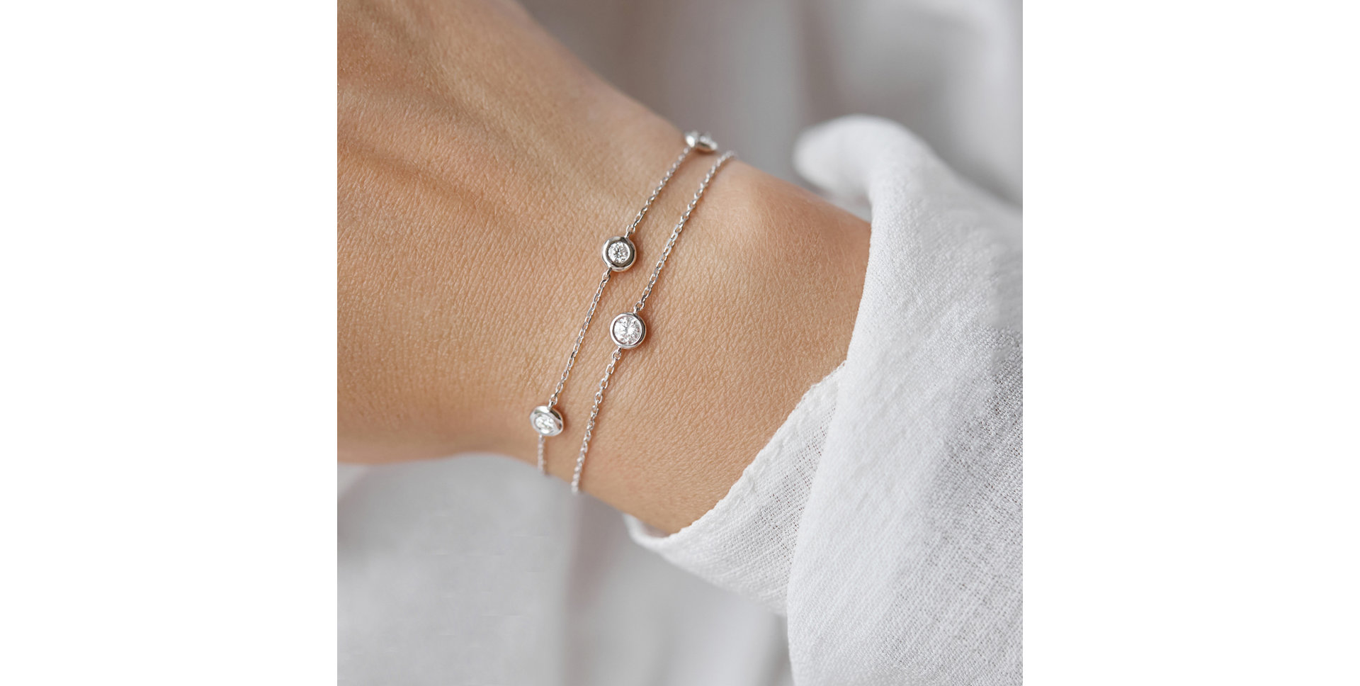 Náramok s diamantom Dot of Happines