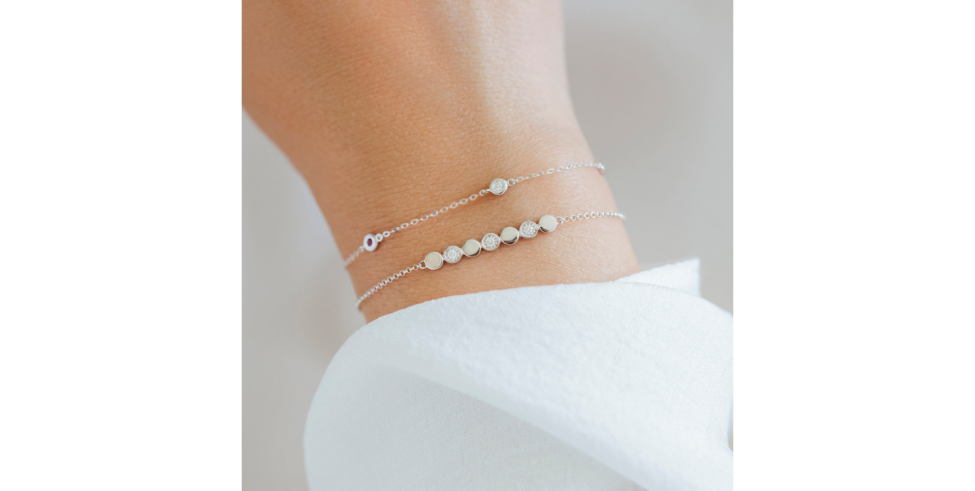 Náramok s diamantmi Sparkling Circles