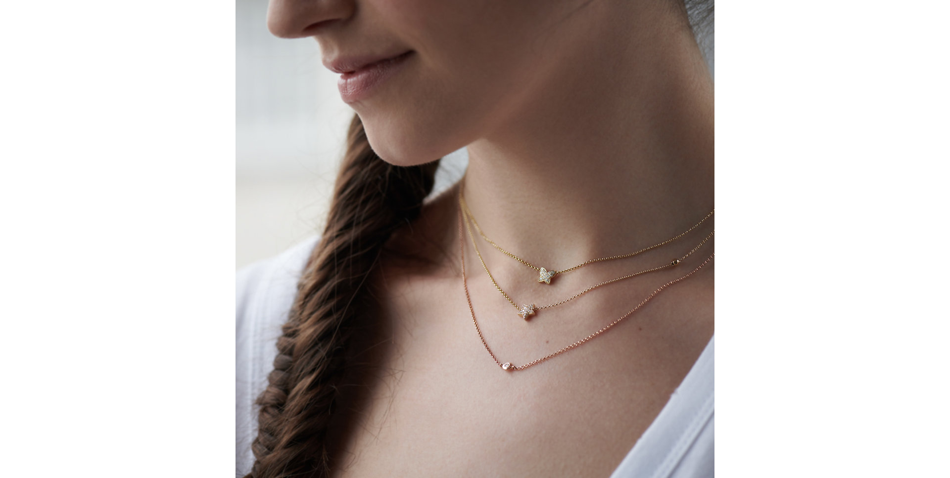 Náhrdelník s diamantmi Starshine Waterfall