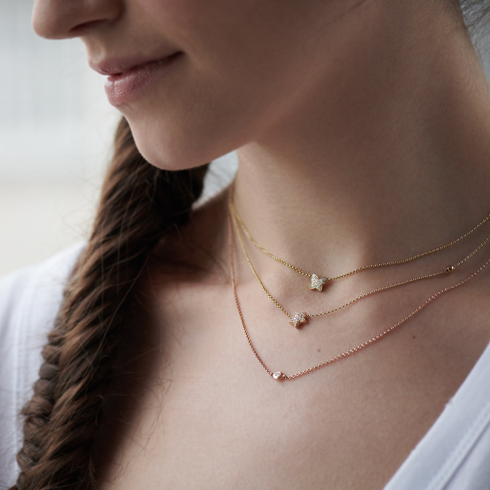 Náhrdelník s diamantmi Starshine Waterfall