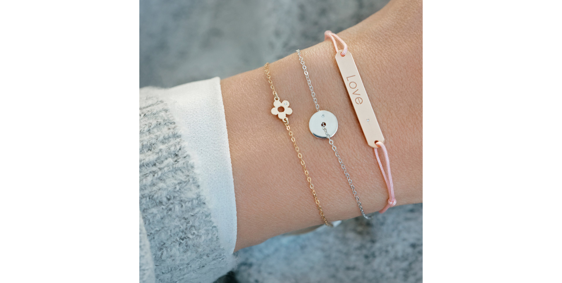 Náramok s diamantom Eternity