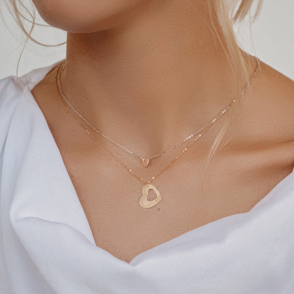 Náhrdelník s diamantom Love Symbol