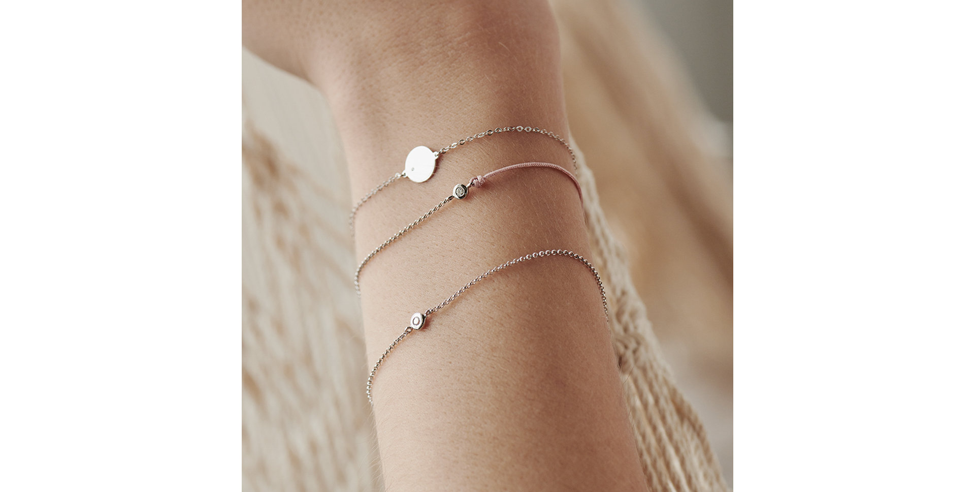 Diamantový náramok so šnúrkou Effect Diamond