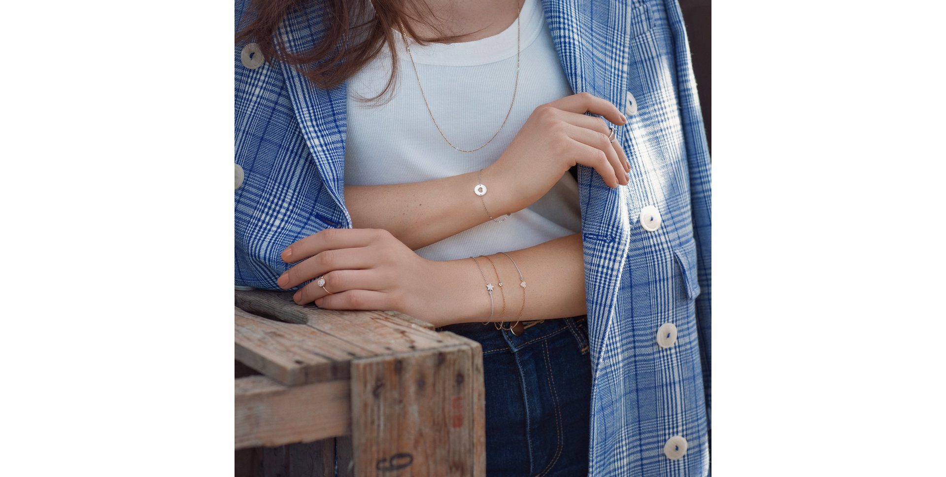 Diamantový náramok so šnúrkou Be a Star