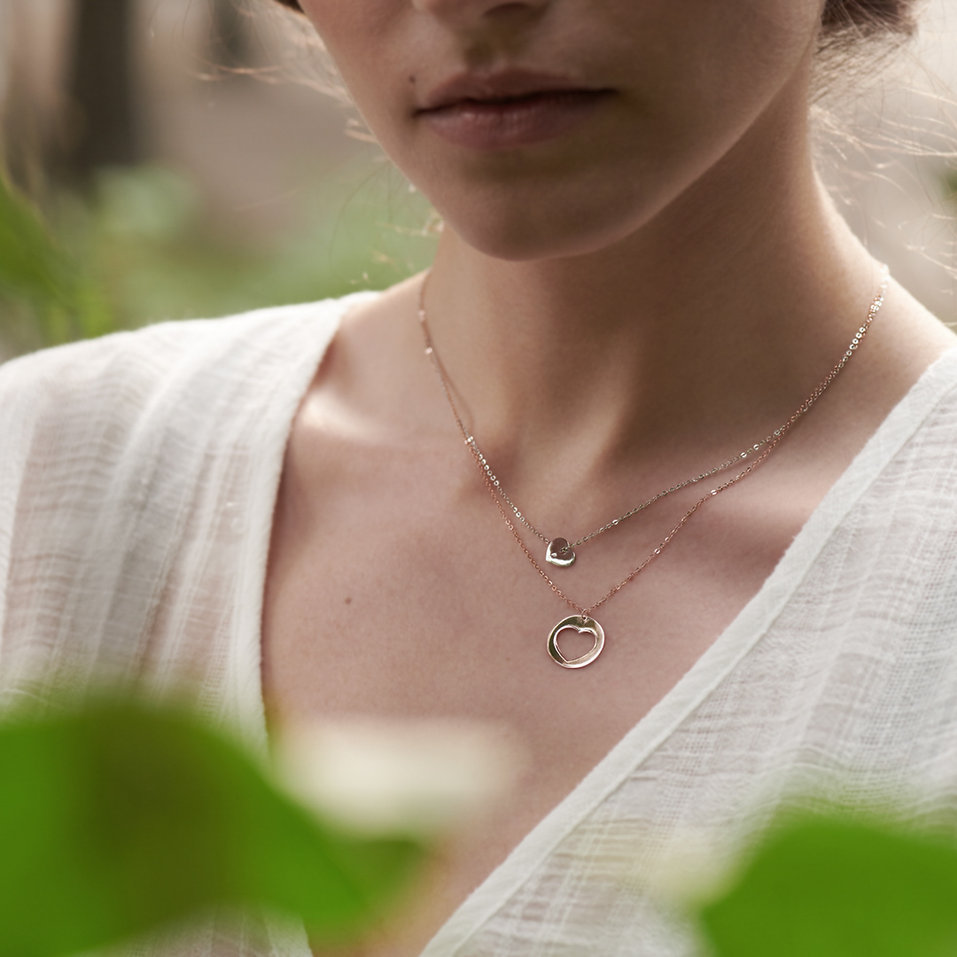 Náhrdelník s diamantom Signature Heart