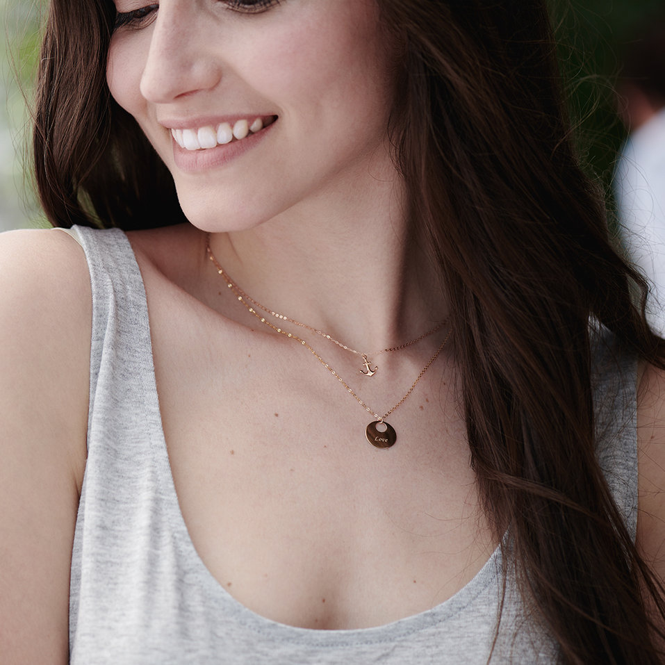 Náhrdelník s diamantom Love Courier