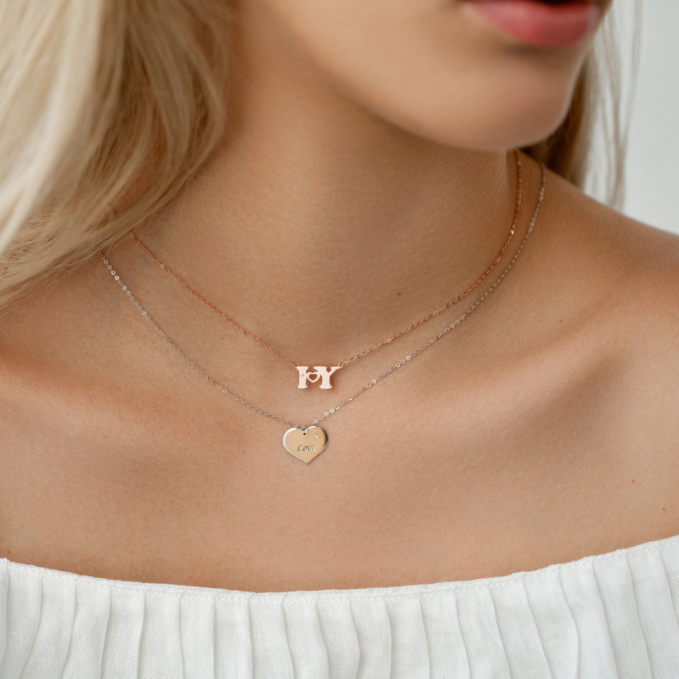 Náhrdelník s diamantom Endless Love