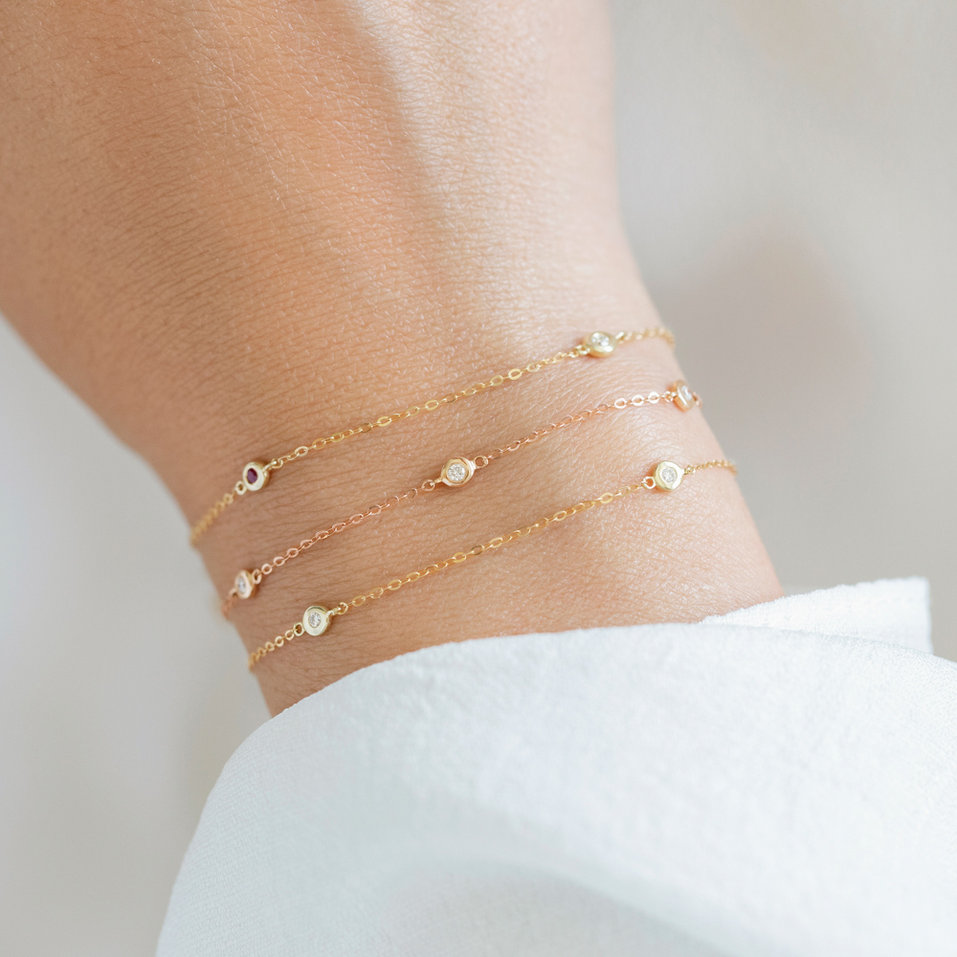 Náramok s diamantmi Dots