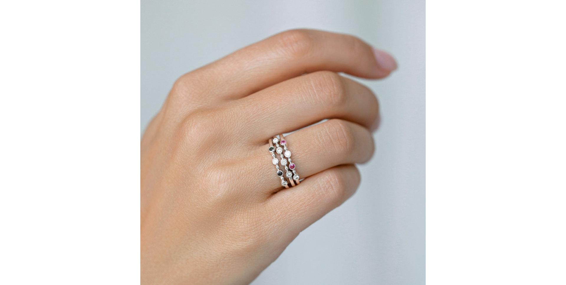 Prsteň s diamantmi a zafírmi Simplicity