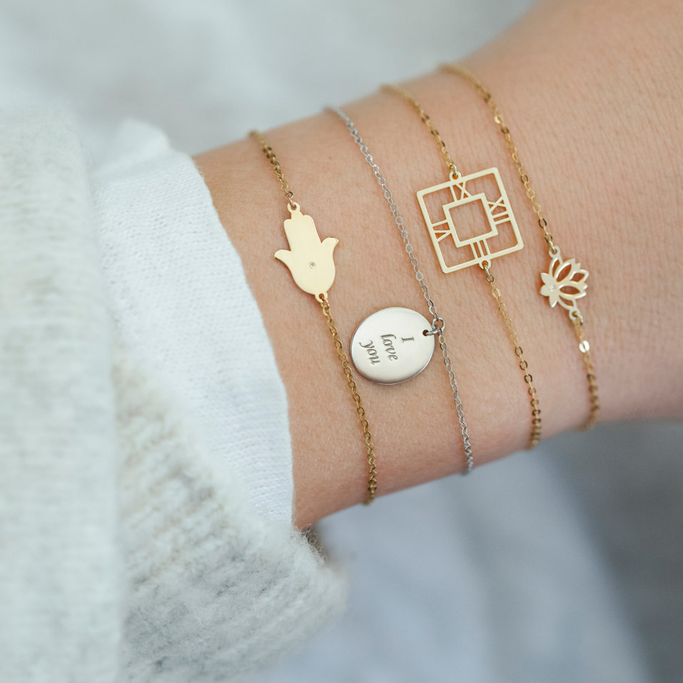 Náramok s diamantom Midnight Mystery