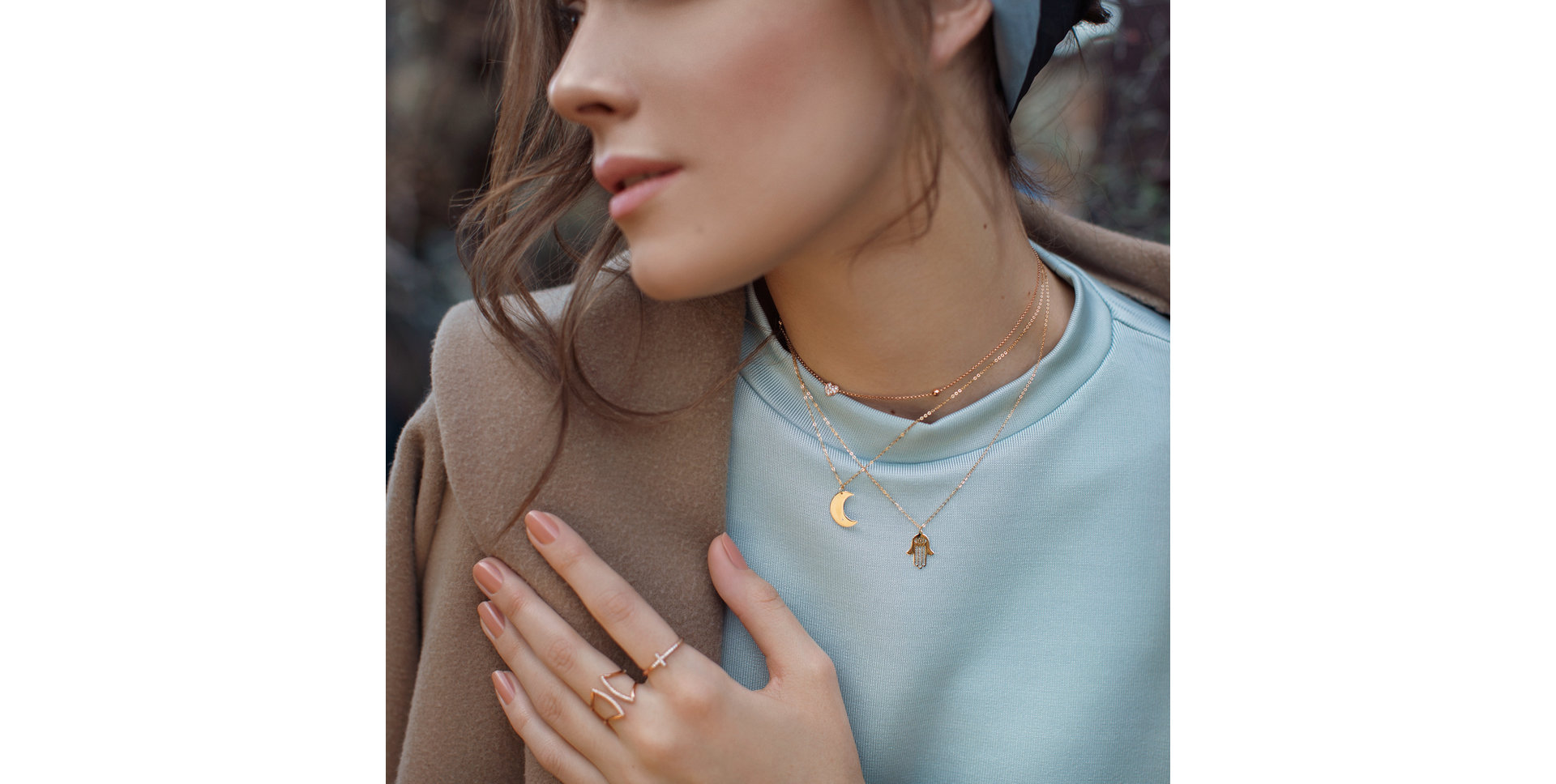 Náhrdelník s diamantom Witching Moon