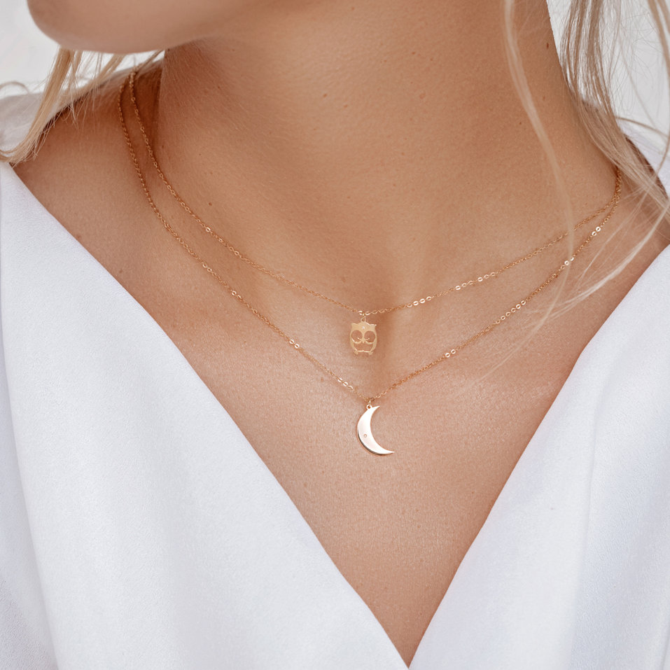 Náhrdelník s diamantom Amazing Moon