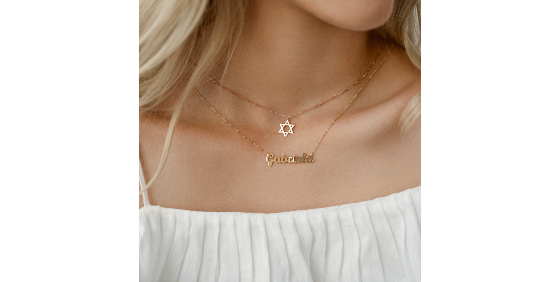 Náhrdelník s diamantom David Star