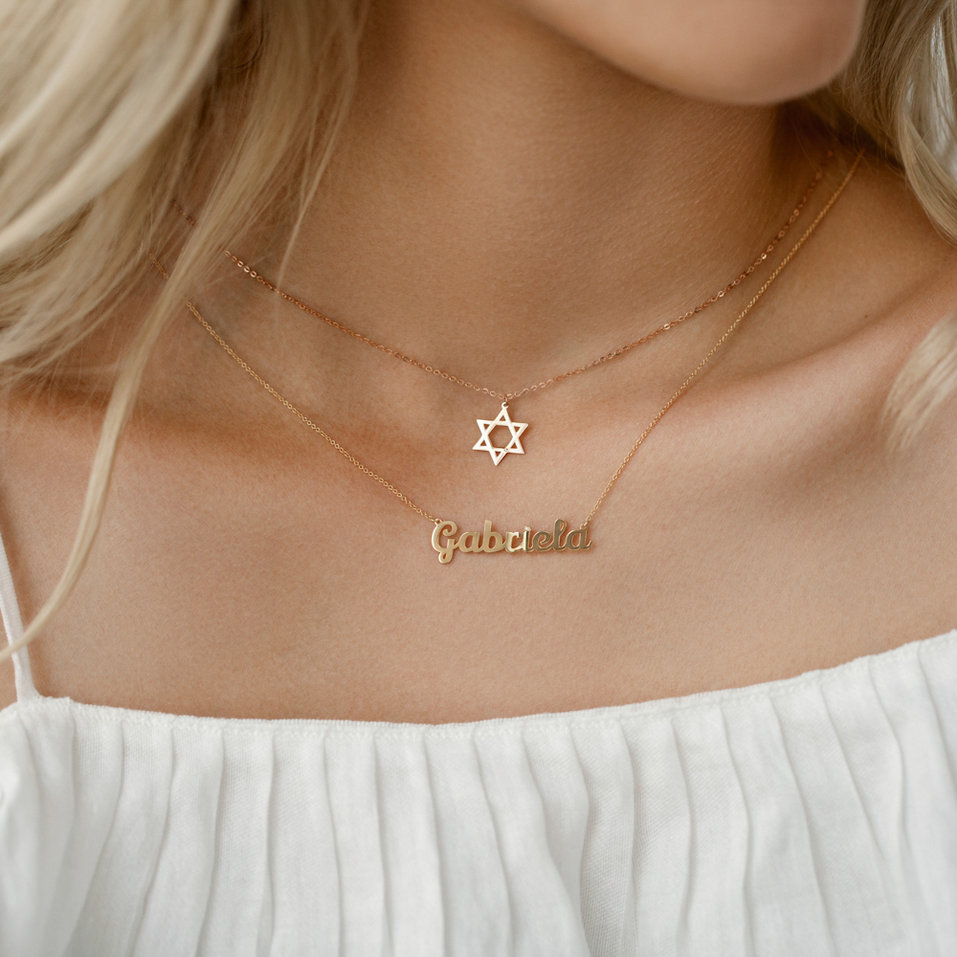 Náhrdelník s diamantom David Star